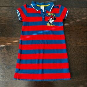 Disney Store Minnie Mouse Striped Dress; Size 9/10